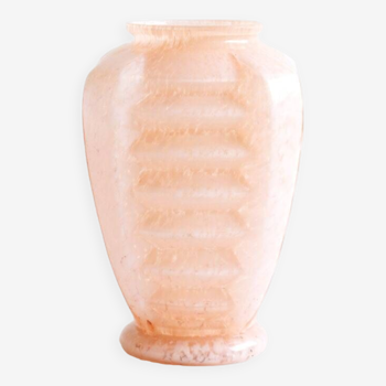 Pink Clichy glass vase