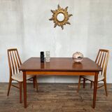 Scandinavian table in vintage teak 1960 Samcom edition