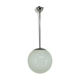Chrome-plated minimalistic chandelier, 1930s