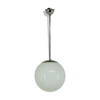 Chrome-plated minimalistic chandelier, 1930s