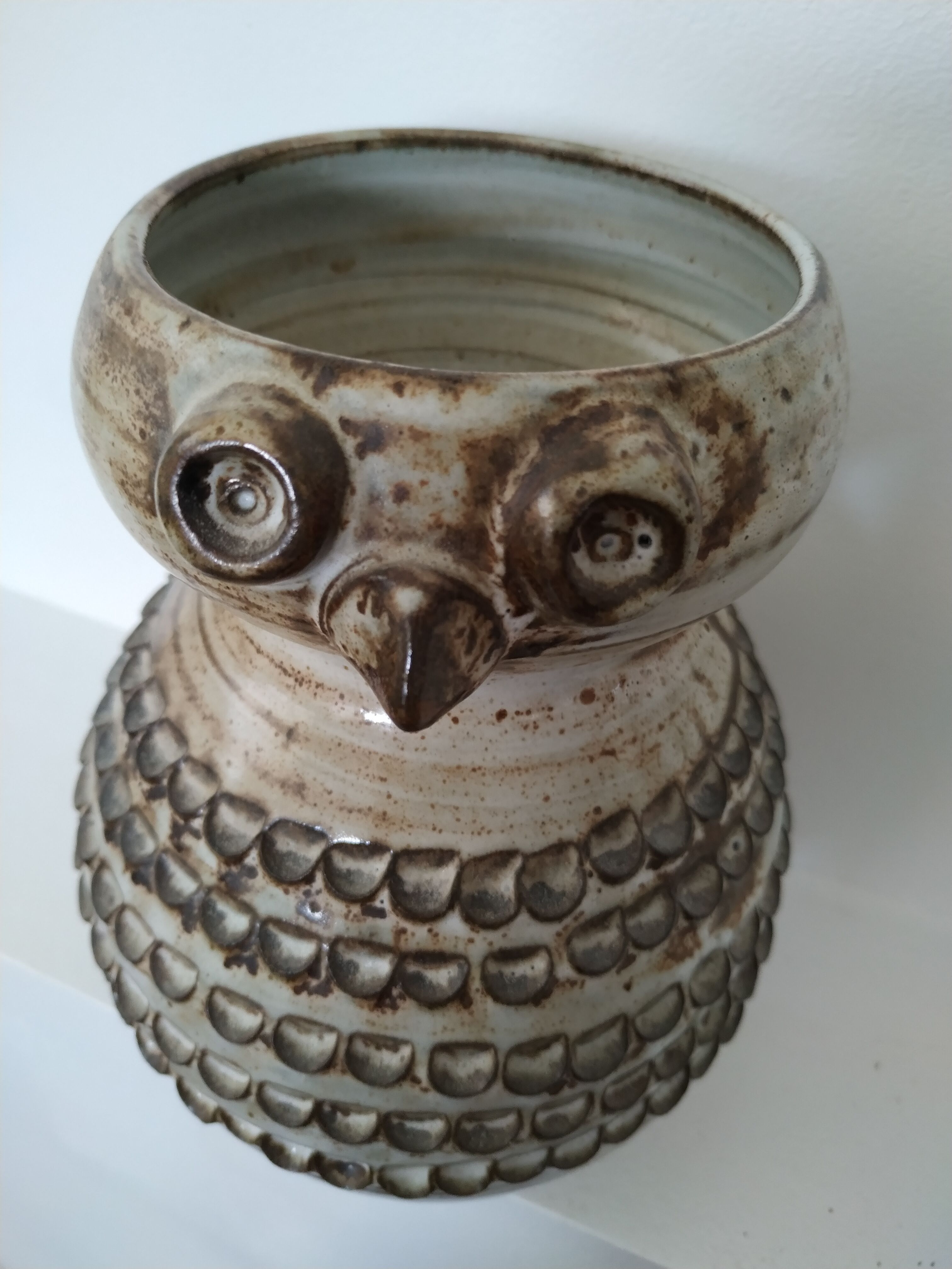 Pouchain vase Dieulefit Owl Ceramics 1950