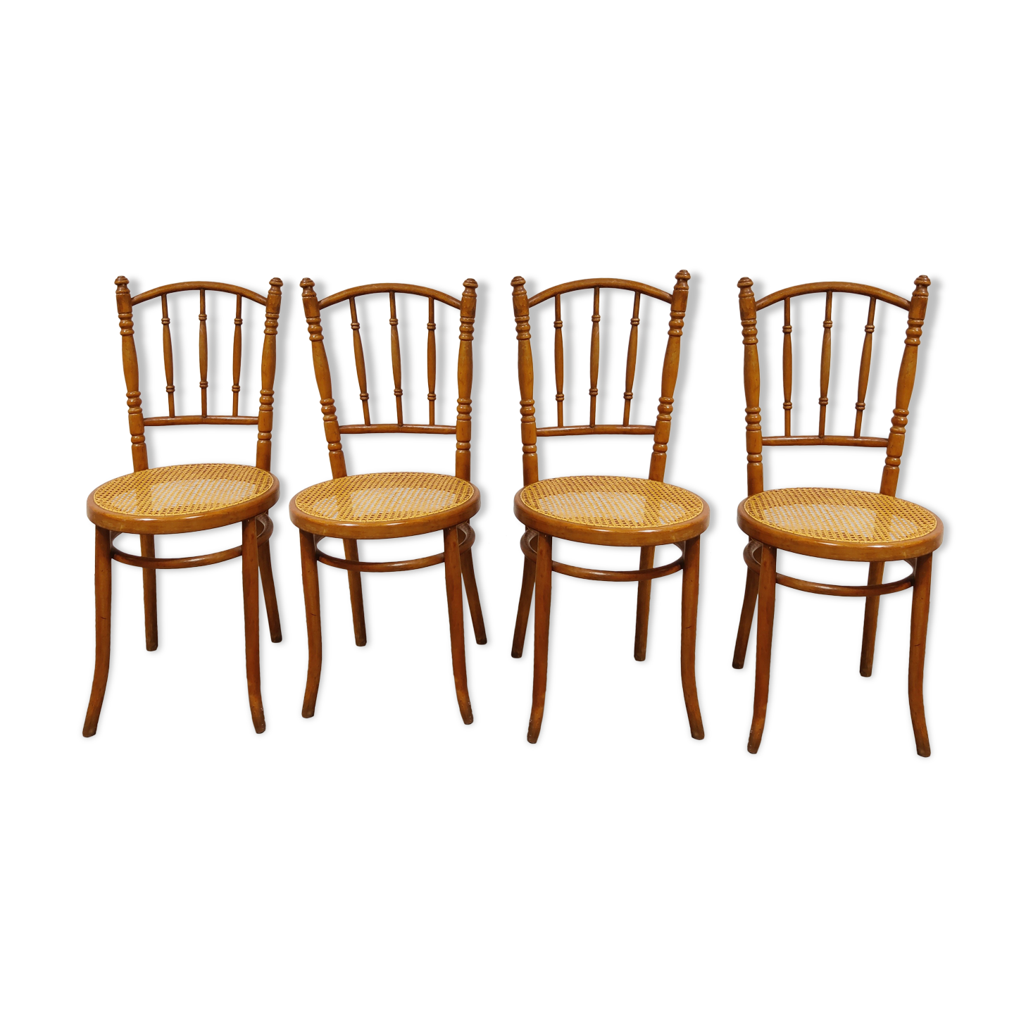 Set of 4 vintage bistro chairs, 1950s