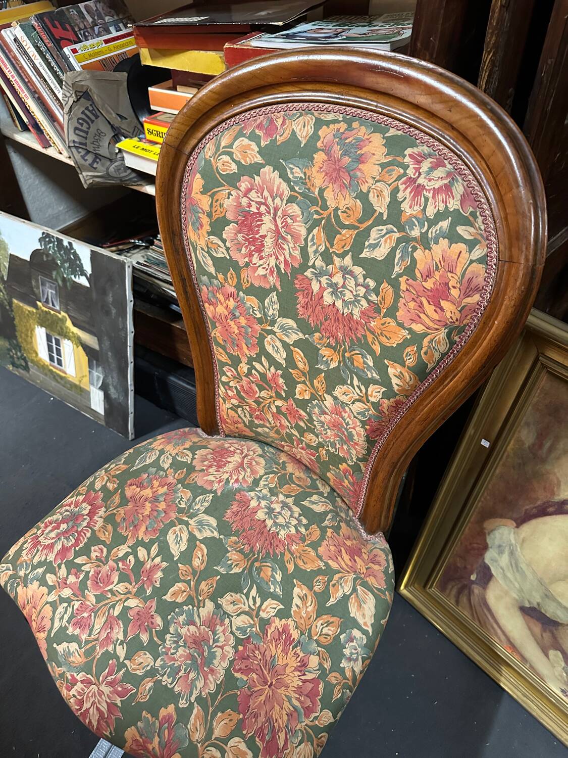 Fireplace armchair