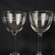 Set de 6 verres à vin en verre soufflé Début XXème