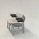 Fauteuils Gijs van der Sluis en cuir blanc