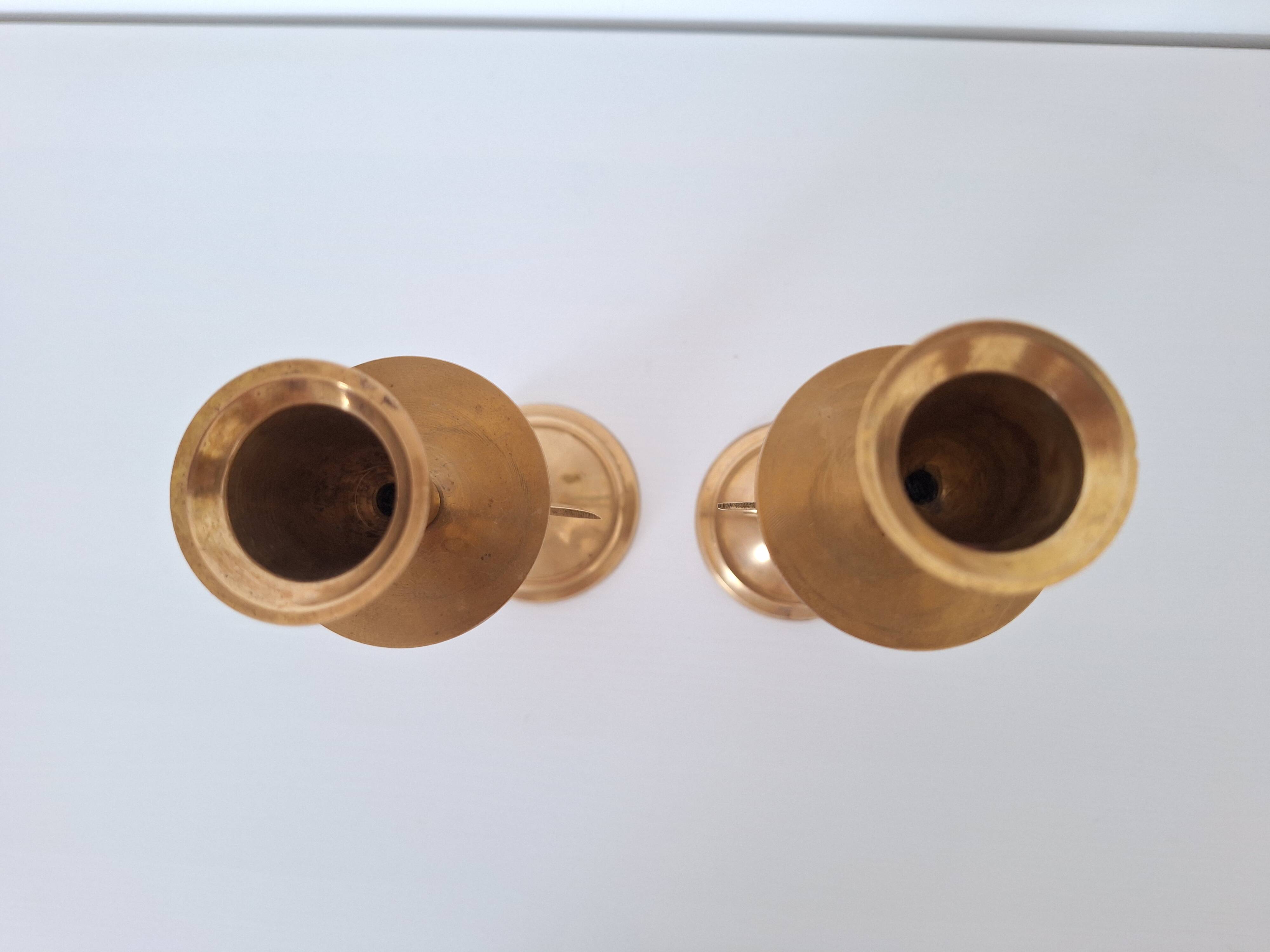 Brass star candlestick