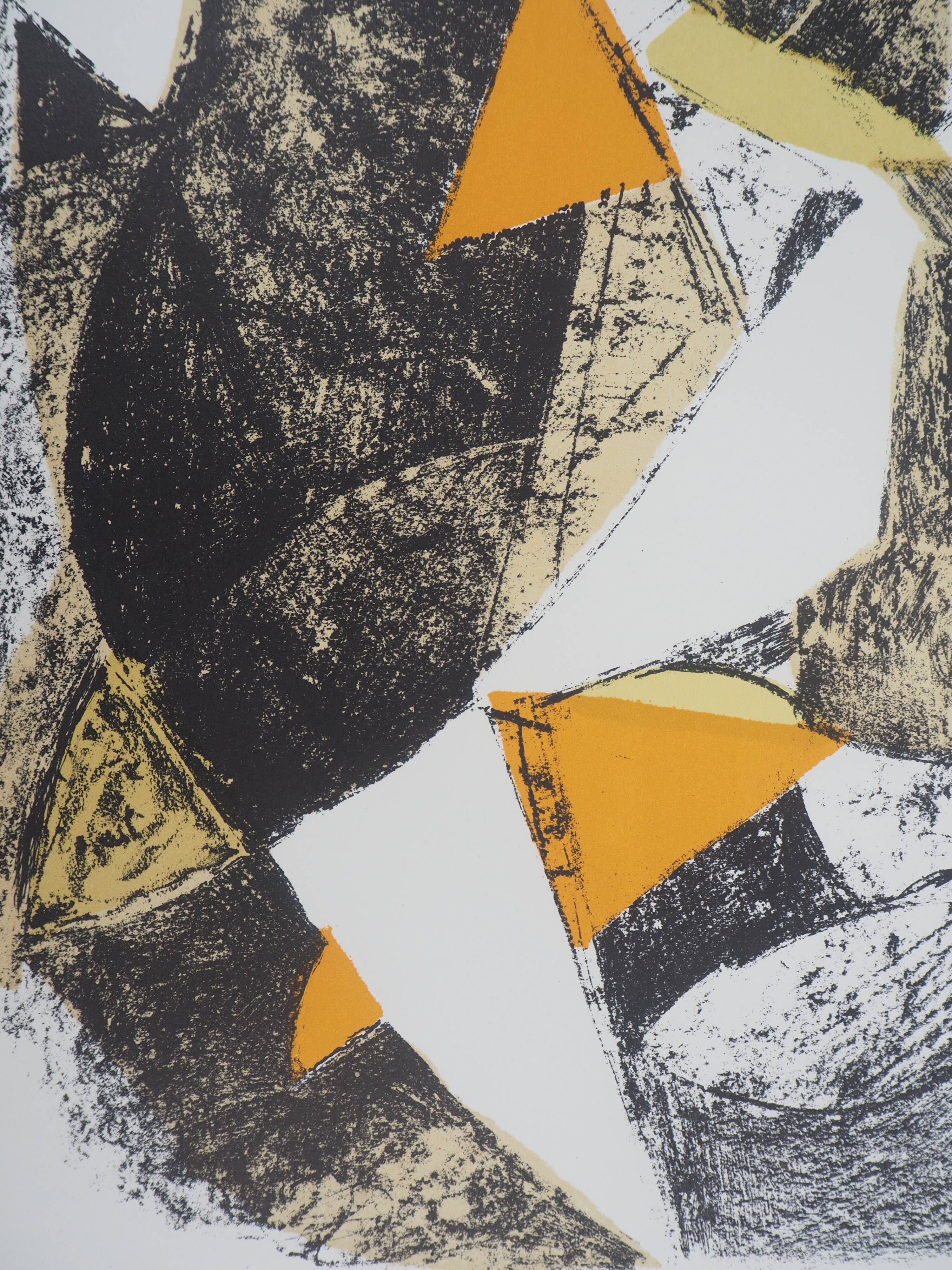 Marino marini: horse and rider - original lithograph