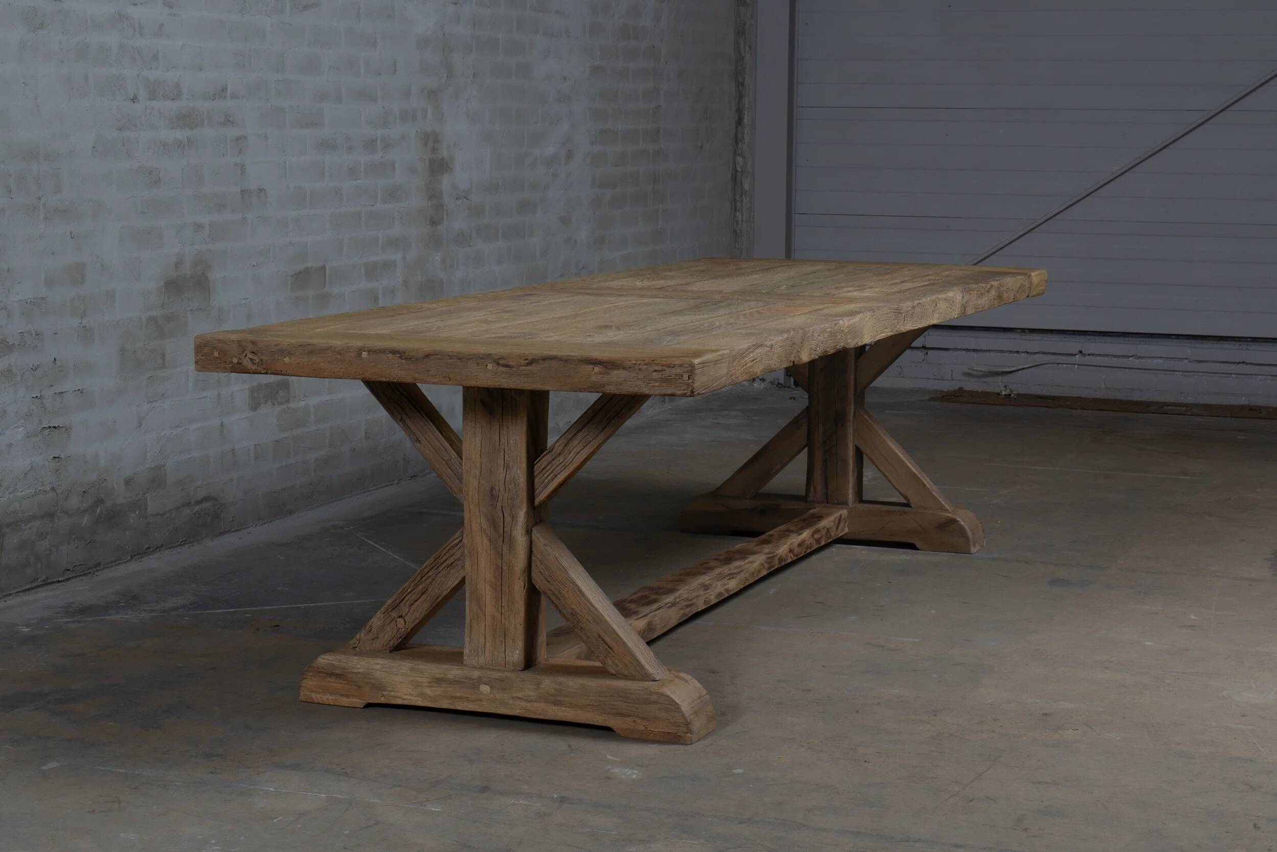 Cross Farm Table – Old Oak 300 cm