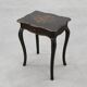 19th Century Black Wooden Side Table with Drawer, France
