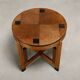 Dutch Art Deco Modernist Amsterdam School side table in Oak