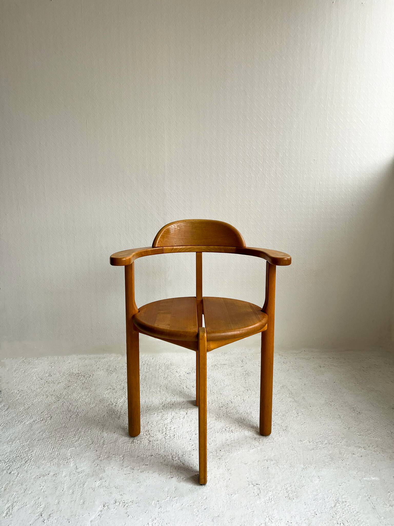 Set of 4 wooden chairs from the 1970s