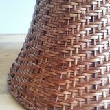 Vintage wicker lamp hat