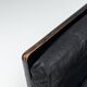 Illum Wikkelso model V11 sofa in black leather by Holger Christiansen, Denmark, 1960