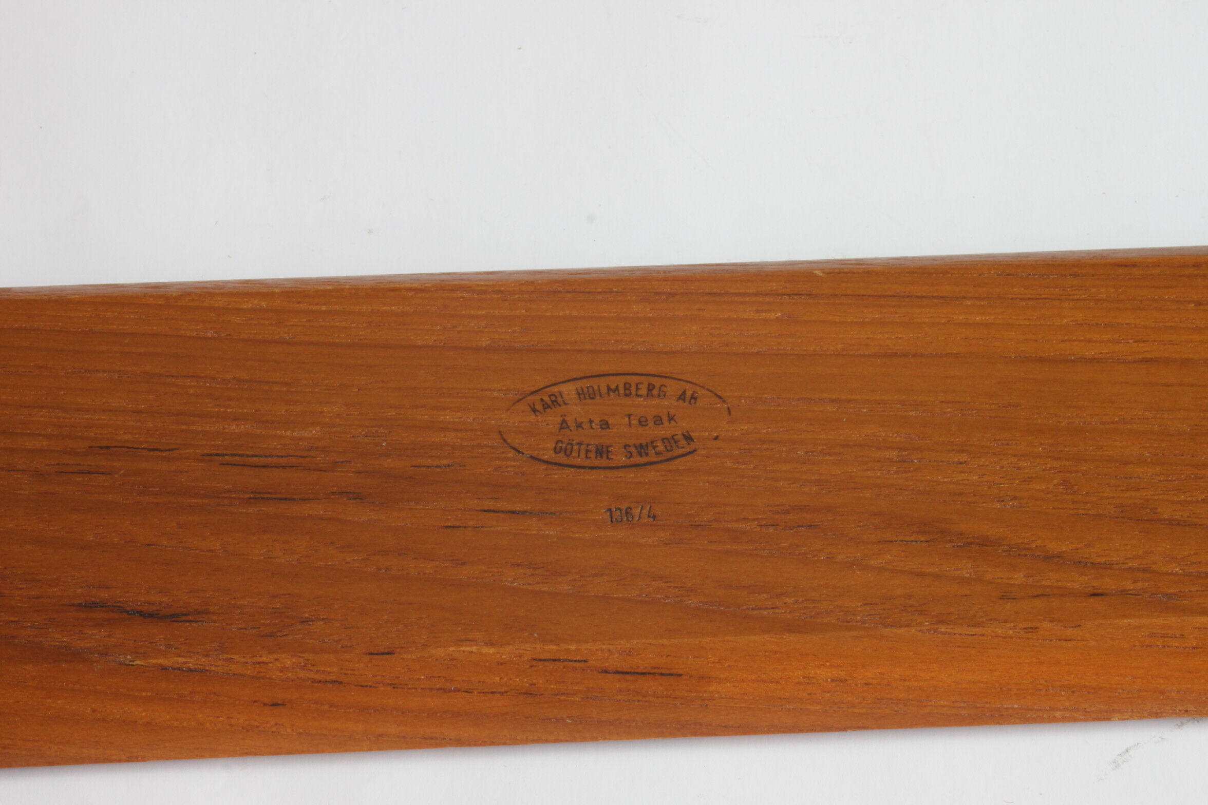 Teak wooden serving tray by Karl Holmberg, Sweden 1960s.
