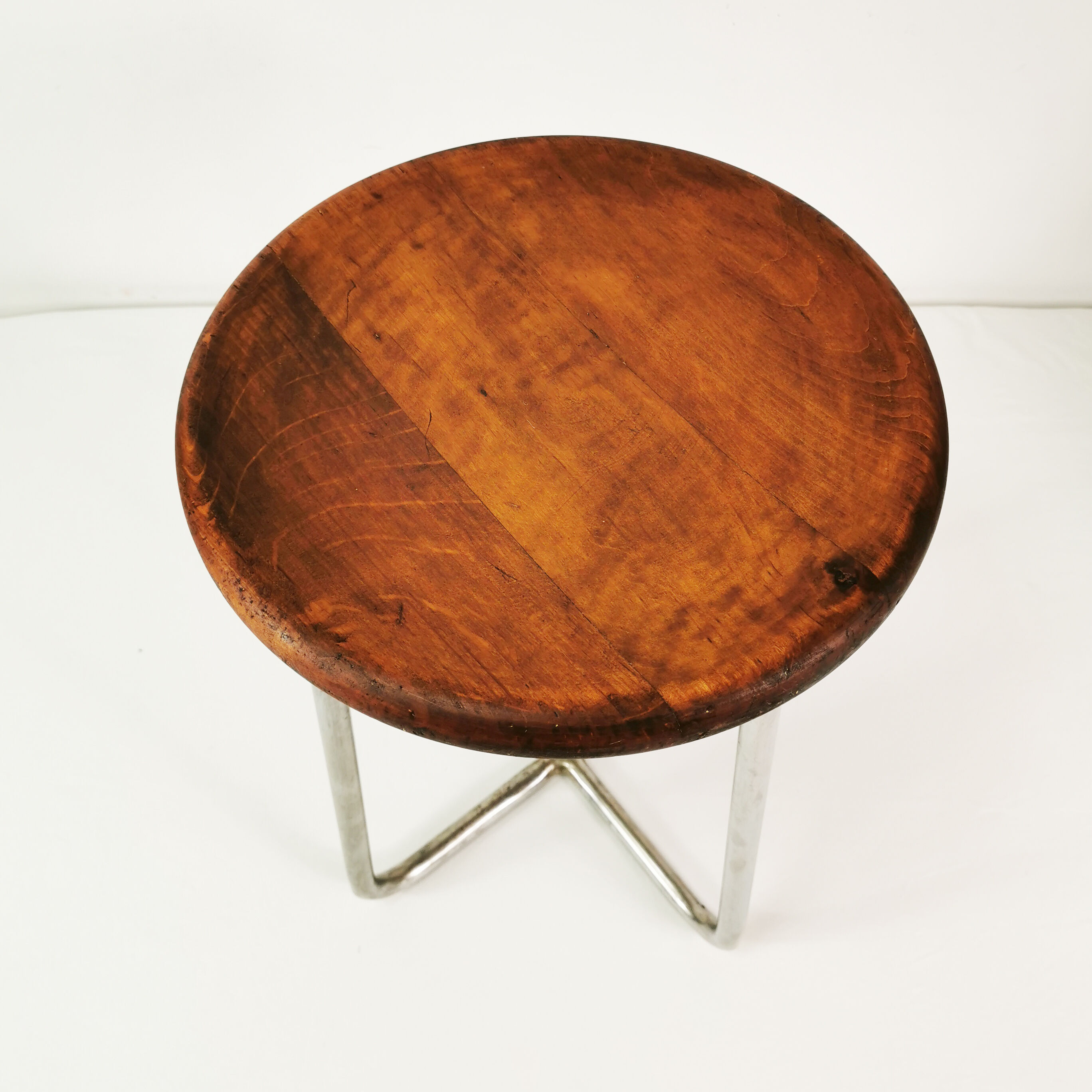 Bauhaus stool, Czechoslovakia, 1930s
