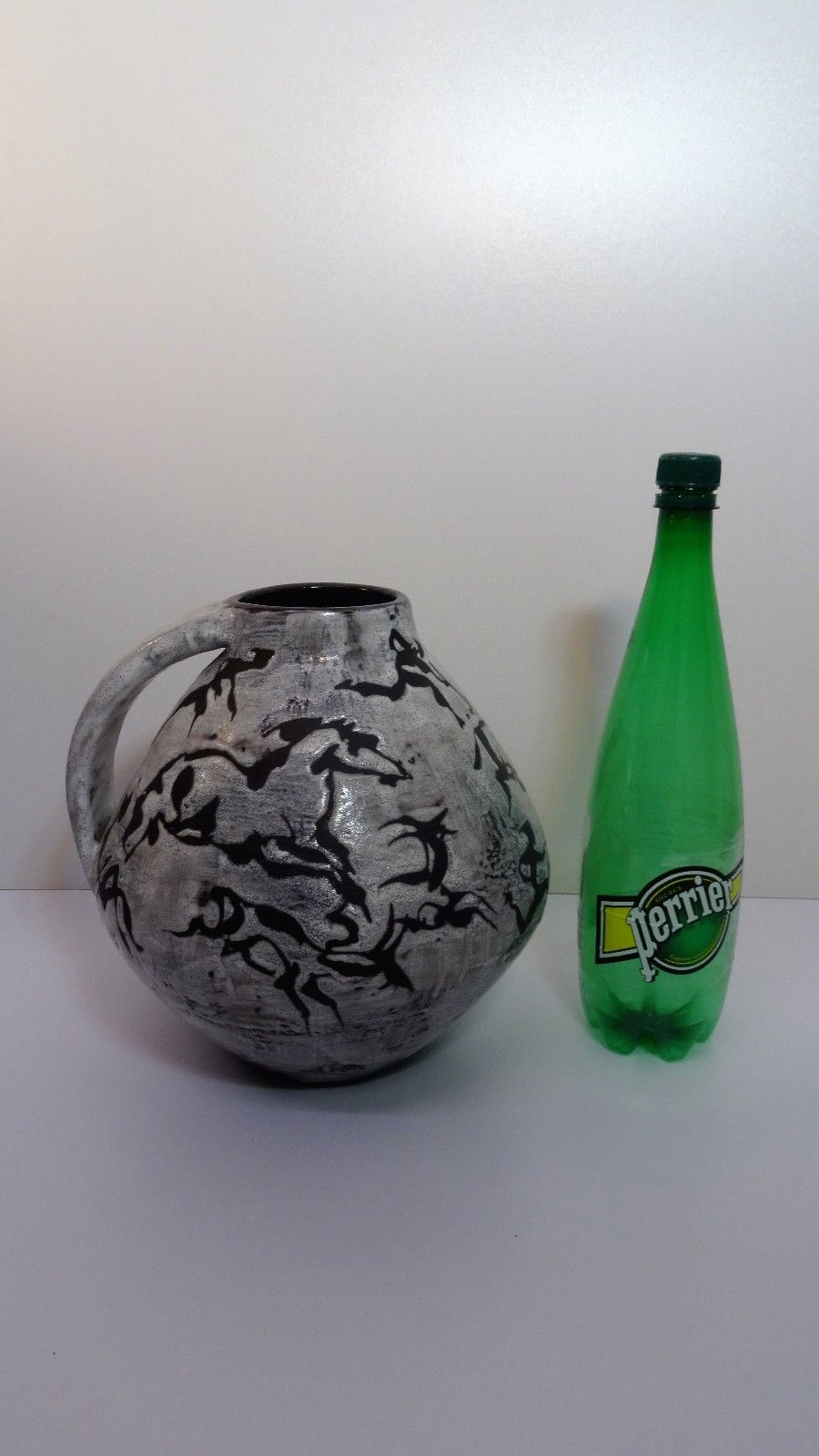 Vase with handle of Gustav Spörri for Ziegler Keramic 1950