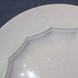 Ancien plat Montereau bleu poudré