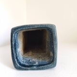Square ceramic artisan vase