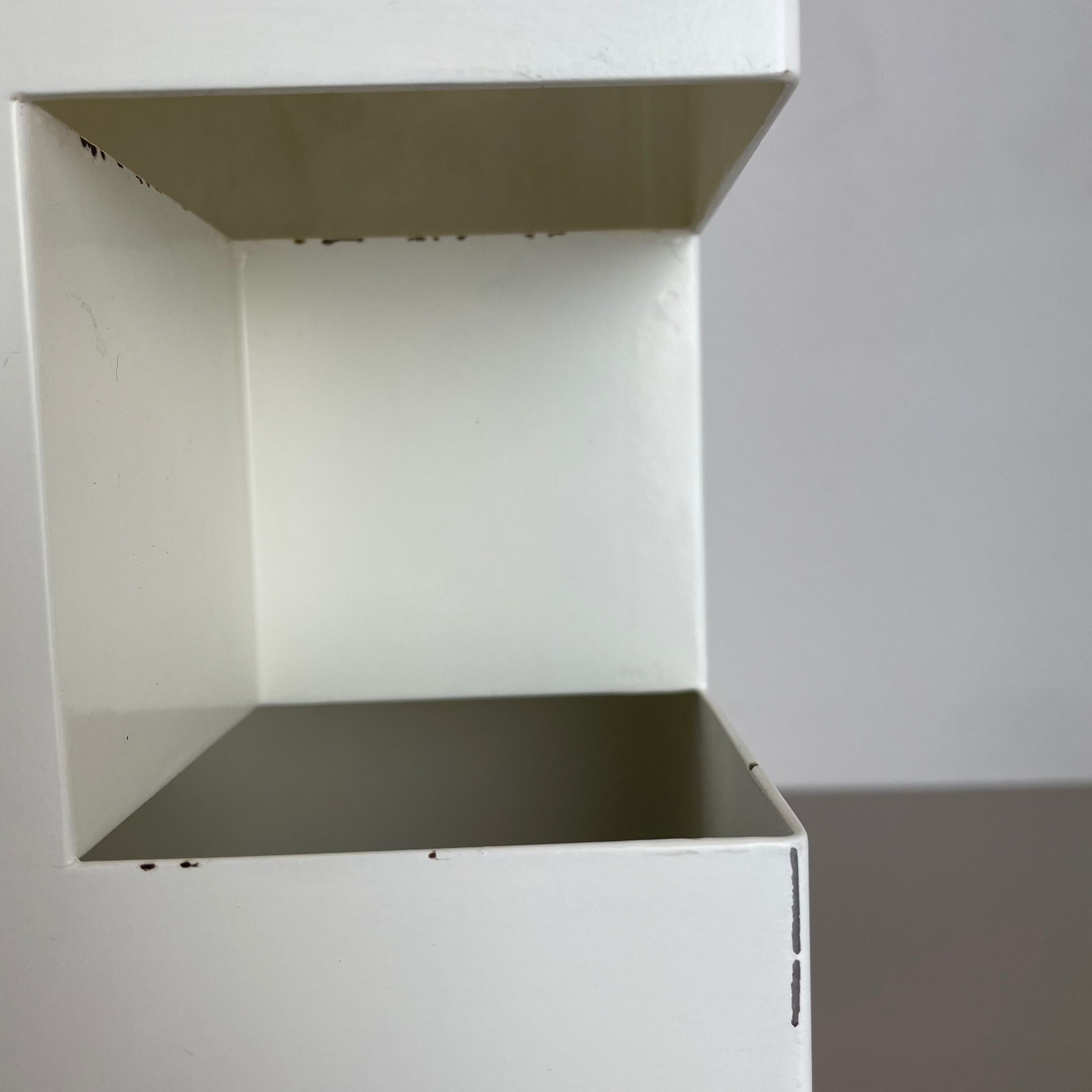 Original Modernist Cubic Pop Art Metal Umbrella Stand, France, 1970s