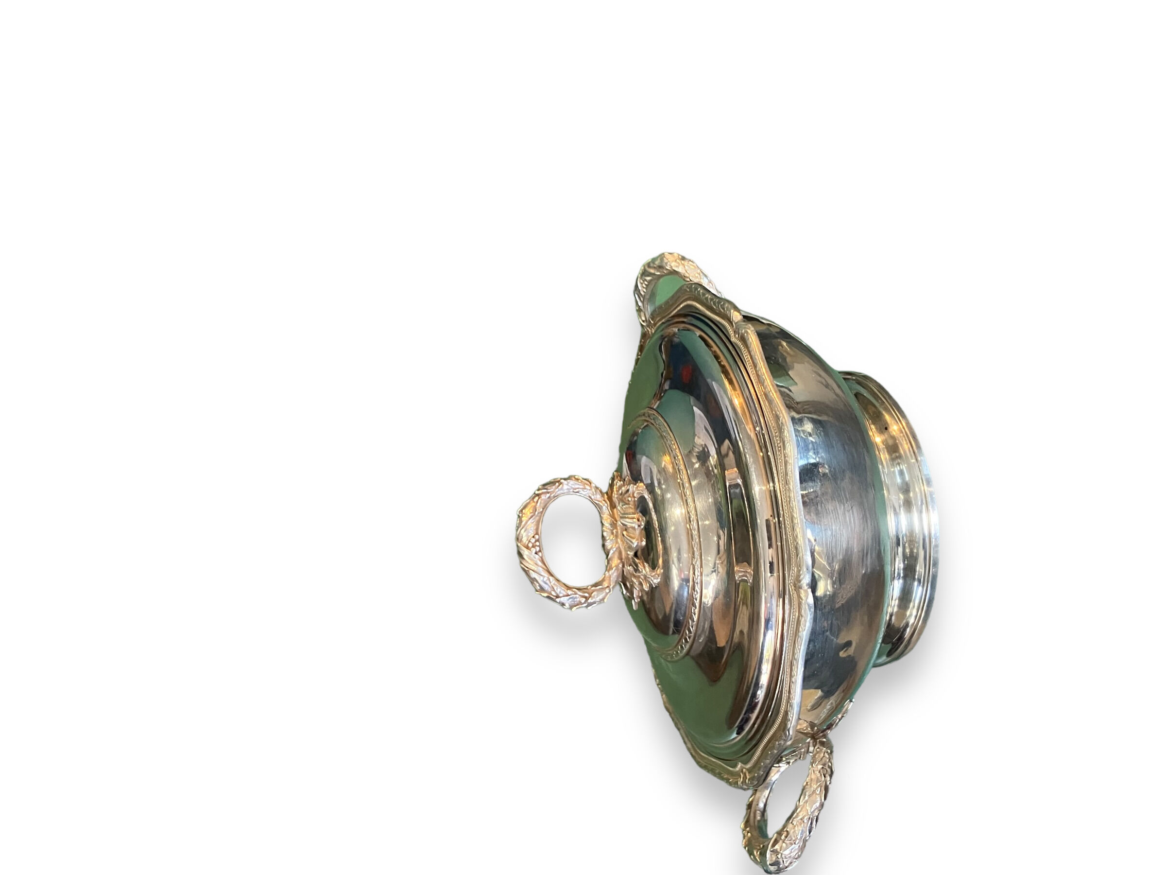 Solid silver vegetable tree Louis XVI style