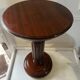 Antique mahogany pedestal in Empire style – side table / plant stand H 5