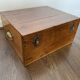 Boîte de rangement vintage en bois 1900s