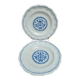 Pair of Gien plates model Rouen blue – classic decor