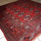 Vintage carpet Turkmen Tekke handmade 109cm
