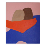 Minimalist figurative painting "In your arms" by Bodasca