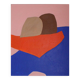 Minimalist figurative painting "In your arms" by Bodasca