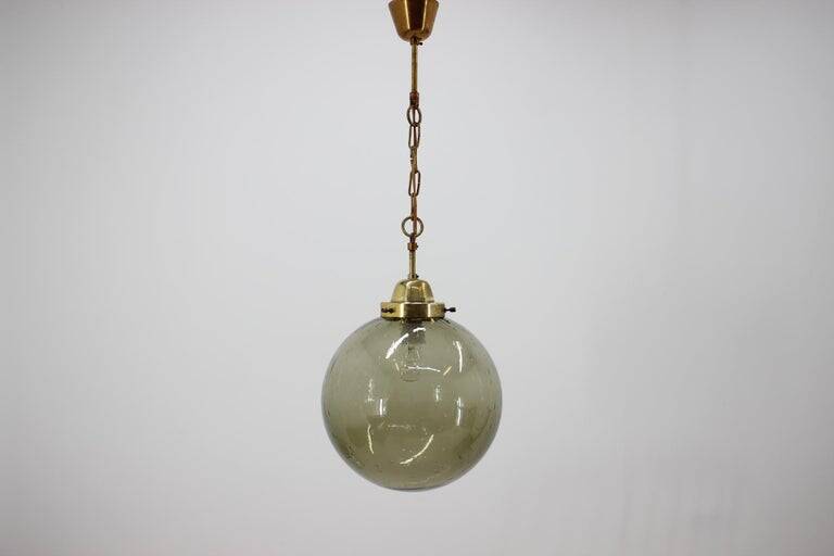 Midcentury Glass Pendant from Kamenicky Senov, 1970s