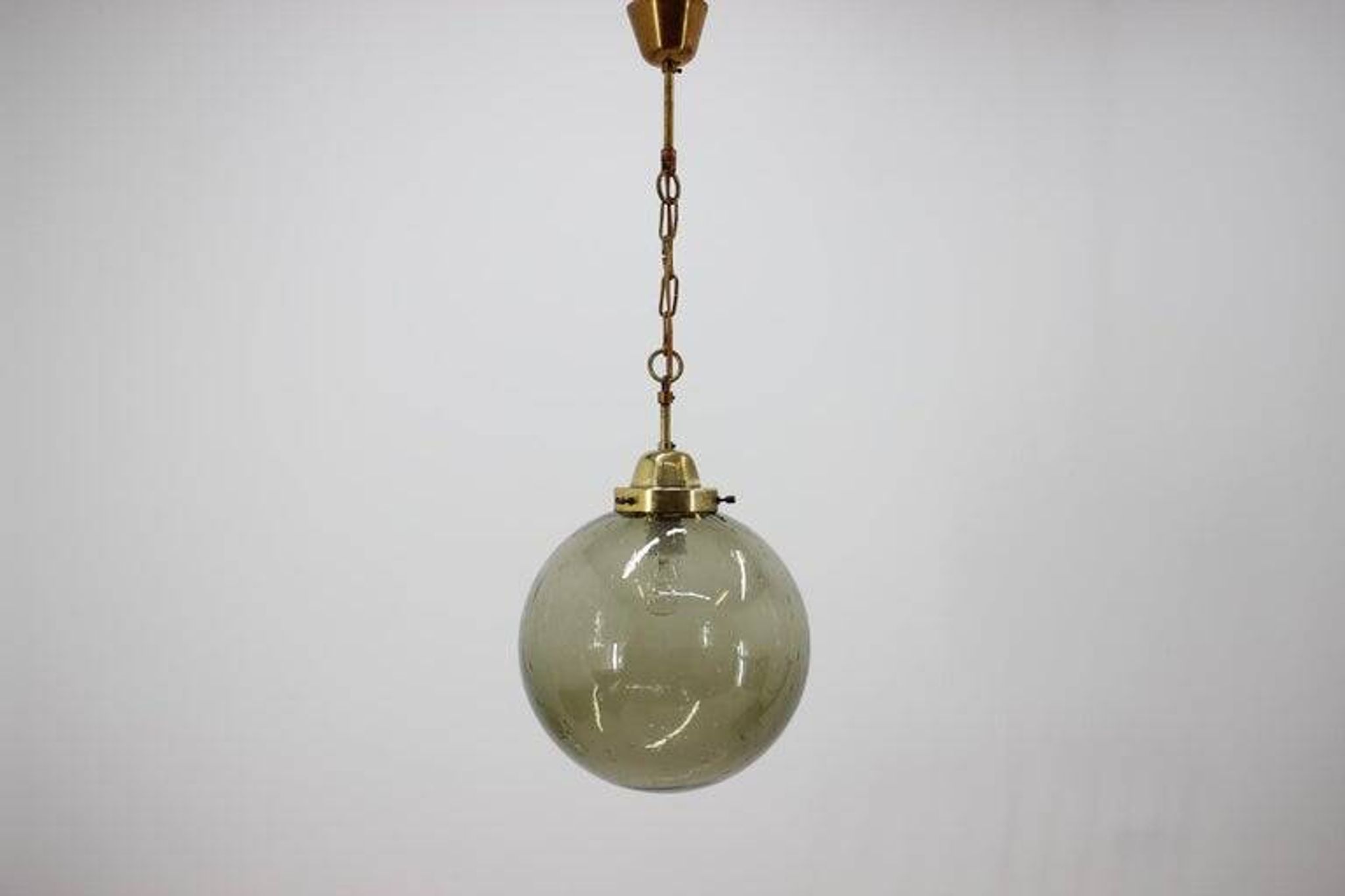 Midcentury Glass Pendant from Kamenicky Senov, 1970s
