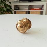 Vintage furniture knob in gilded brass