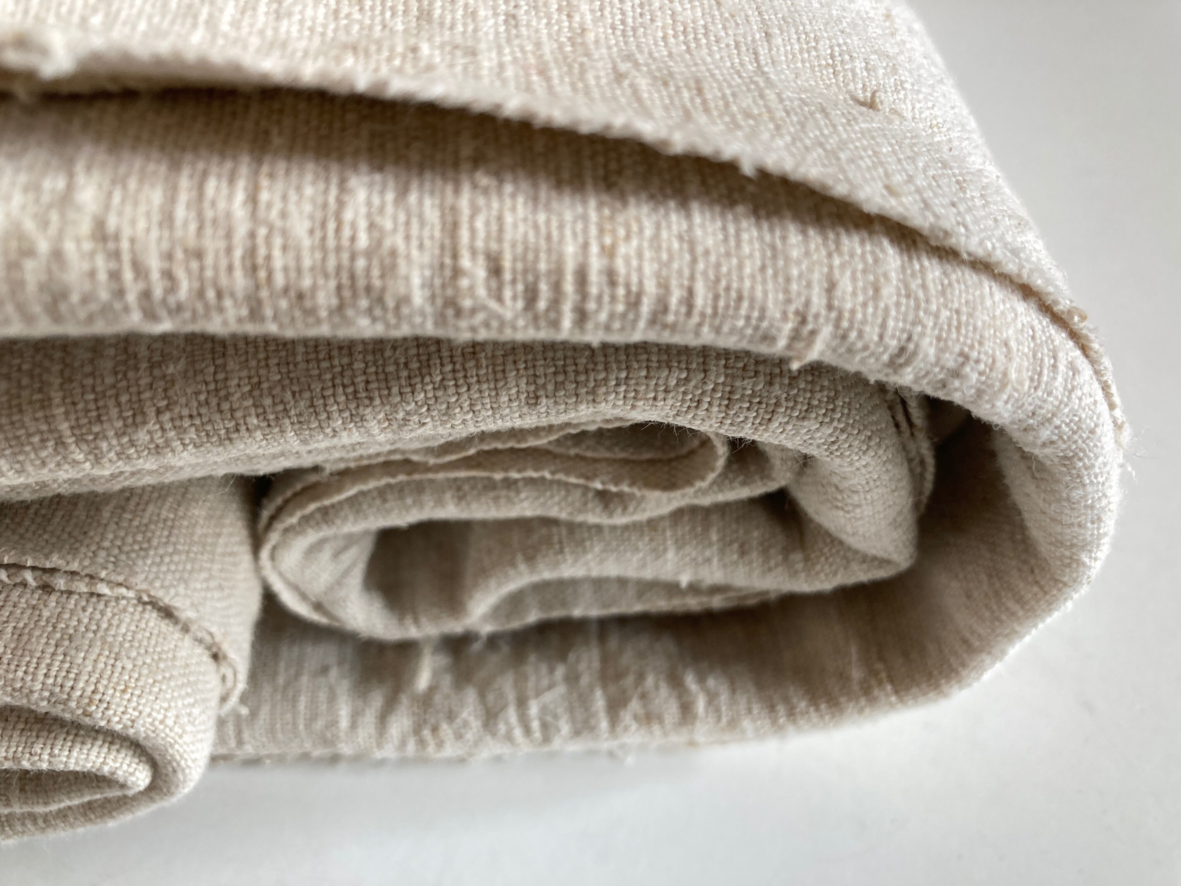 Farm tablecloth 19th in hemp canvas, reserve of trousseau L270cm