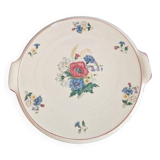 Digoin Sarreguemines ceramic pie dish, Agreste model