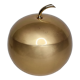 Spherical ice bucket in metallized aluminium, Luxium France, 23 cm
