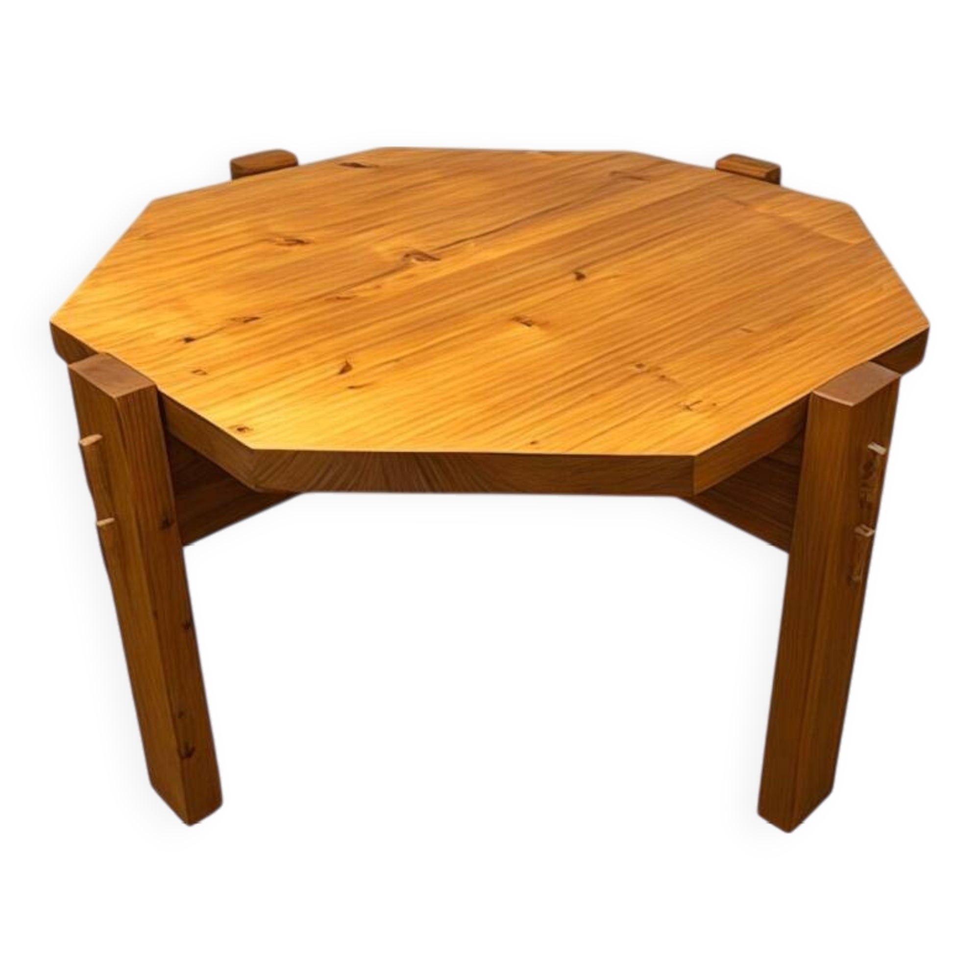 Softwood table by Erwin Egel for Dieter Güllert