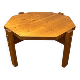 Softwood table by Erwin Egel for Dieter Güllert