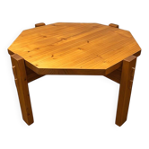 Softwood table by Erwin Egel for Dieter Güllert