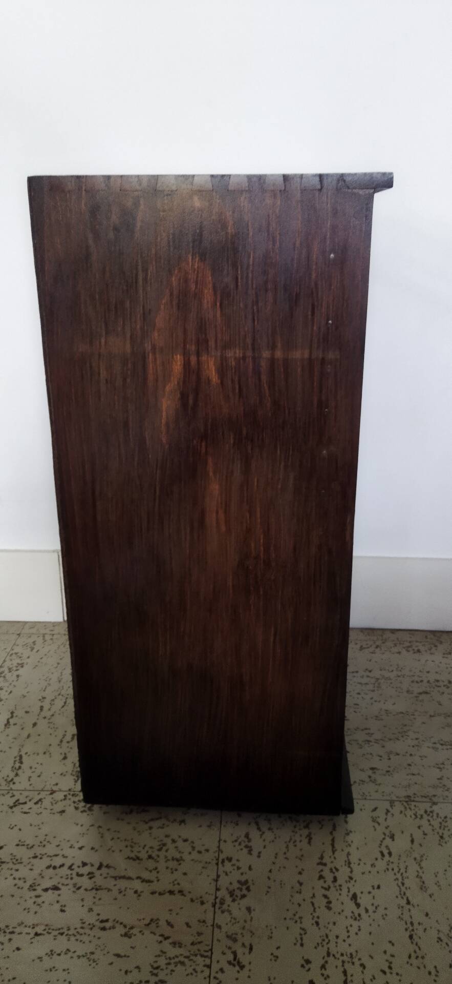 Authentic workshop furniture / Vintage watchmaker's layette in black wood