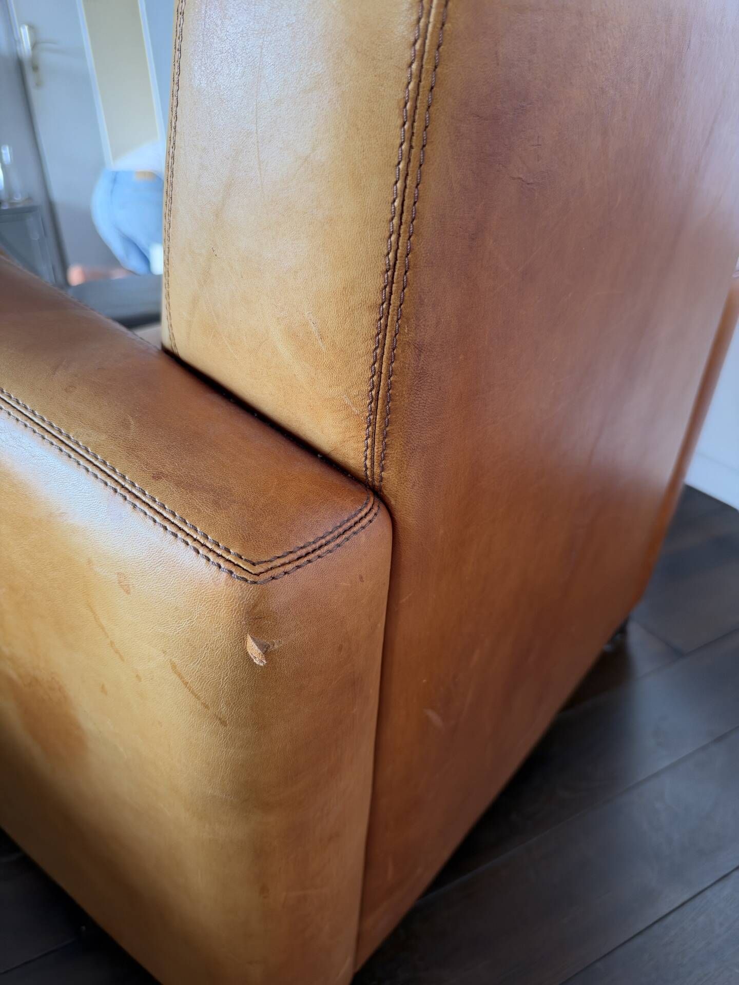 Leather armchair