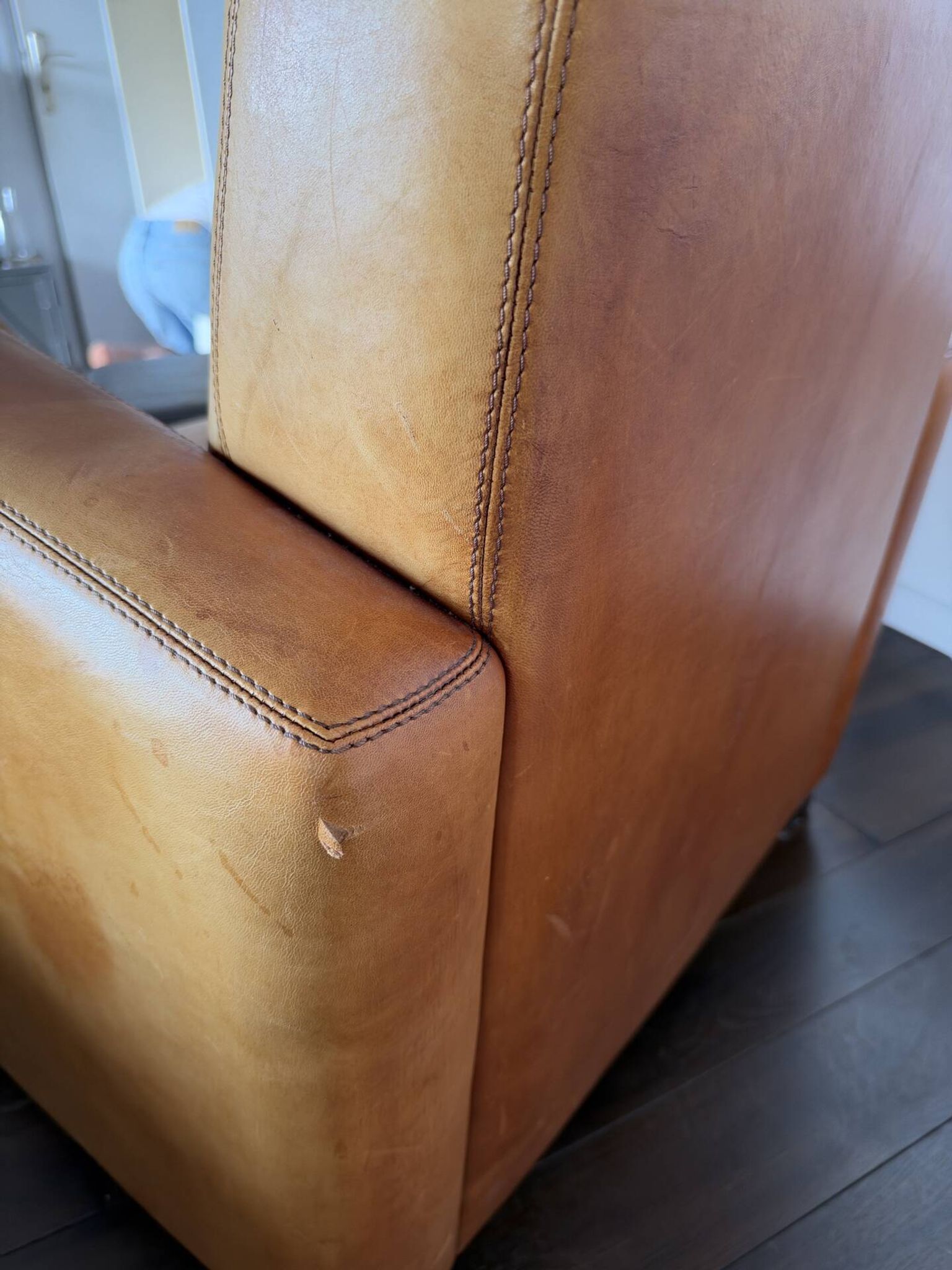 Fauteuil en cuir