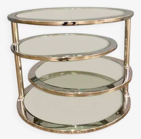 Coffee table, 4 shelves, France, circa 1980