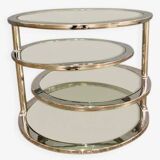 Coffee table, 4 shelves, France, circa 1980