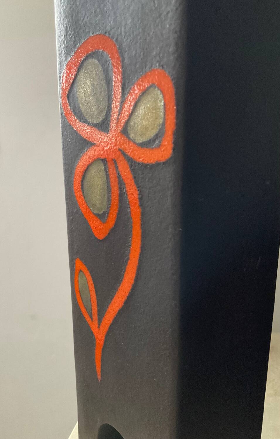 Duo of vintage ceramic vases