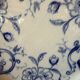 Round plate in ironstone Creil and Montereau model Flora