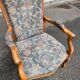 Voltaire armchair Louis Philippe in solid wood and fabric