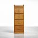 Vintage Industrial English Oak Filing Cabinet with Drawers, 1920s