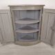 Rustic patinated corner cupboard