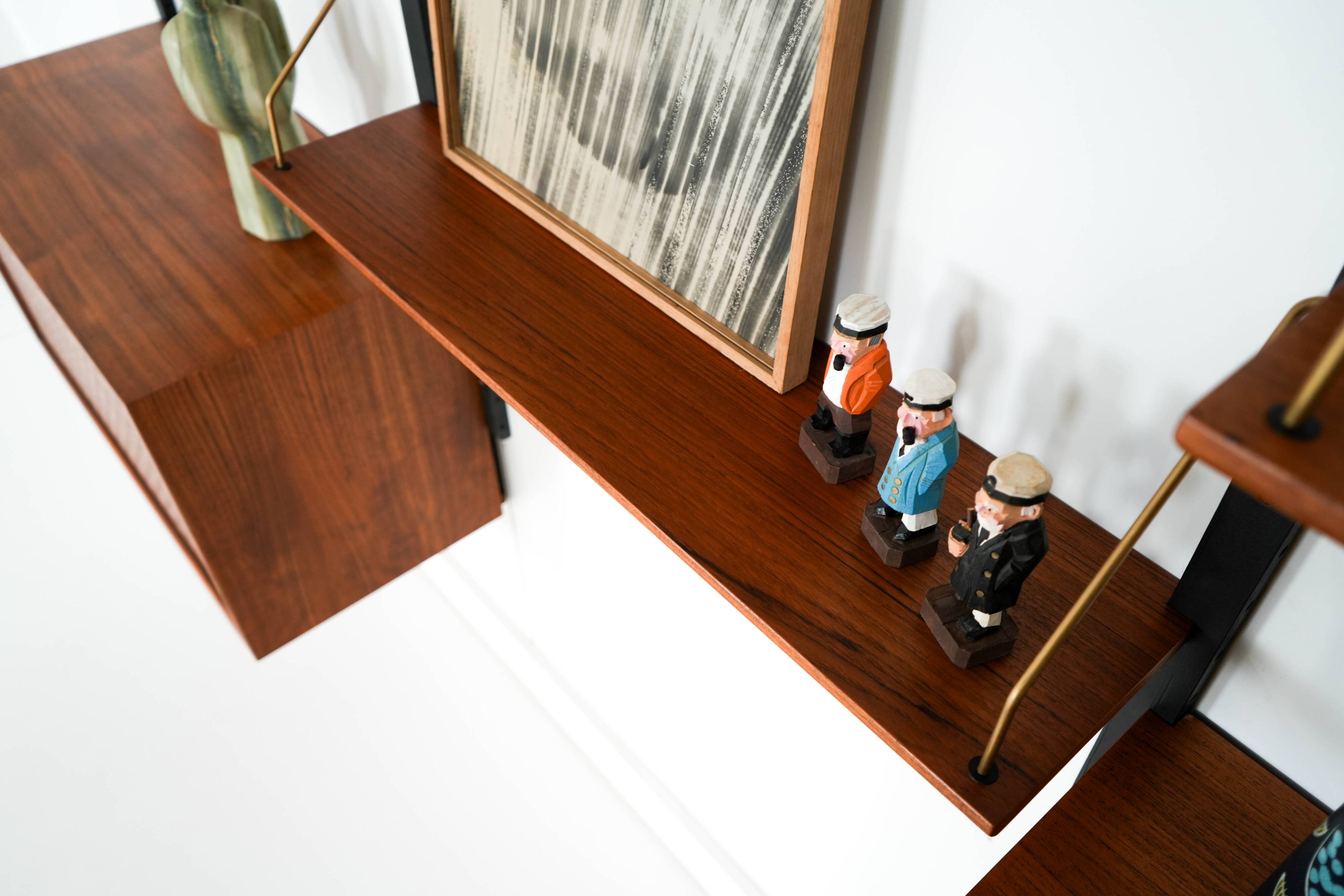 Teak modular shelving unit, Danish design, 1960s, designer: Poul Cadovius